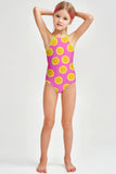 Tutti Frutti Becky Pink Lemon Full Coverage One-Piece Swimsuit - Girls - Pineapple Clothing