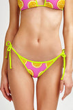 Tutti Frutti Linda Pink String Side Tie Cheeky Bikini Bottom - Women - Pineapple Clothing