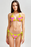 Tutti Frutti Linda Pink String Side Tie Cheeky Bikini Bottom - Women - Pineapple Clothing