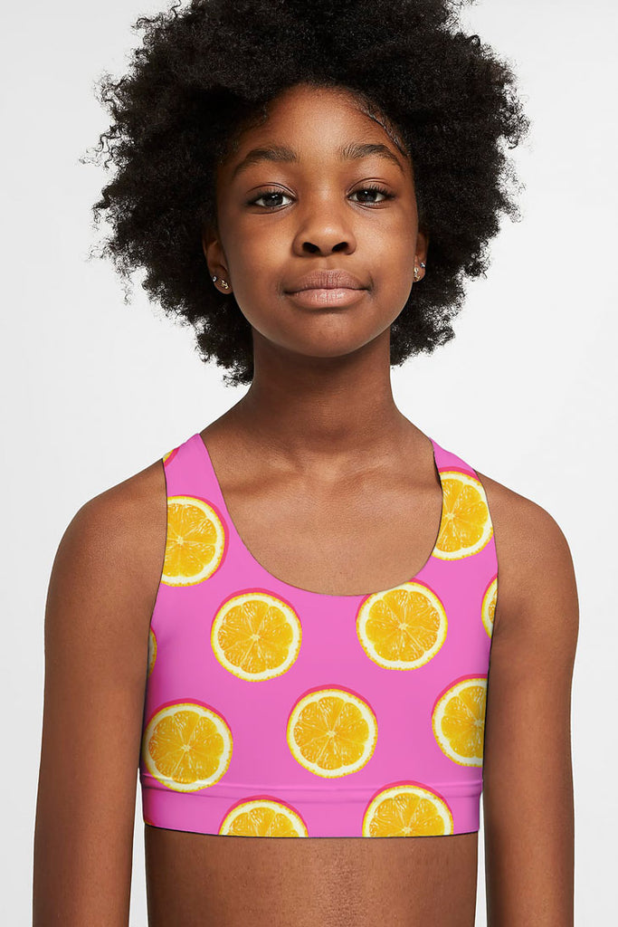 Chichi Stella Black Gold Seamless Racerback Sports Bra Crop Top - Kids -  Pineapple Clothing