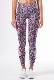 Lady Vamp Lucy Pink Lace Print Leggings Yoga Pants - Women