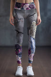 Duchess & Dragons Lucy Grey Printed Leggings - Women