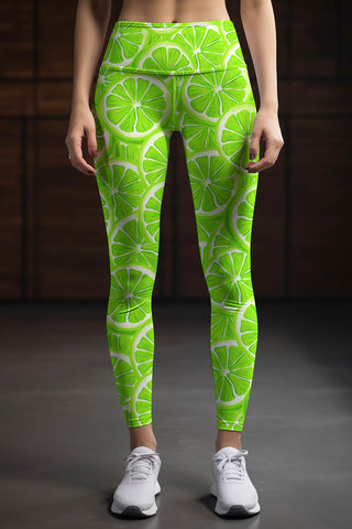 Girls' Black Leggings with Pineapple Jacquard Tape | Pineapple Activewear