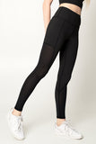 BUY 1 GET 4 FREE! Black Cassi Mesh & Pockets Workout Leggings Yoga Pants - Women