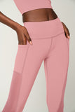 SALE! Dusty Pink Cassi Mesh & Pockets Workout Leggings Yoga Pants - Women