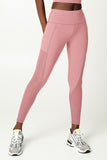 SALE! Dusty Pink Cassi Mesh & Pockets Workout Leggings Yoga Pants - Women