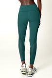 BUY 1 GET 4 FREE! Emerald Green Cassi Mesh & Pockets Workout Leggings Yoga Pants - Women