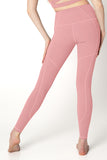 CLEARANCE! 65% off with code: VIP65 - Dusty Pink Cassi Three Pockets Workout Leggings Yoga Pants - Women