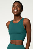 CLEARANCE! 65% off with code: VIP65 - Emerald Green Kelly Long Line Full Coverage Padded Sports Bra - Women