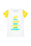 A Piece of Sun Zoe White Designer Quote Print T-Shirt - Girls - Pineapple Clothing