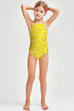 A Piece of Sun Becky Yellow Full Coverage One-Piece Swimsuit - Girls - Pineapple Clothing