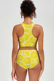 A Piece of Sun Cara Yellow High-Waist Hipster Bikini Bottom - Women - Pineapple Clothing