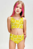 A Piece of Sun Claire Yellow Sporty Two Piece Swim Bikini Set - Girls - Pineapple Clothing
