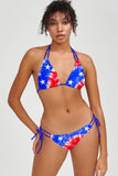 American Babe Sara 4th of July Patriotic Triangle Bikini Top - Women - Pineapple Clothing