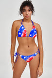 American Babe Sara 4th of July Patriotic Triangle Bikini Top - Women - Pineapple Clothing