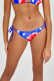 American Babe Sofia 4th of July Patriotic Loop Tie Bikini Bottom Women - Pineapple Clothing