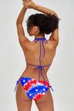American Babe Sofia 4th of July Patriotic Loop Tie Bikini Bottom Women - Pineapple Clothing