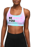 SEMI-ANNUAL SALE! Be You Stella Pink & Mint Seamless Racerback Sport Yoga Bra - Women - Pineapple Clothing