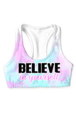Believe in Yourself Stella Seamless Racerback Sport Yoga Bra - Women - Pineapple Clothing