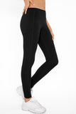 Black Cassi Side Pockets Workout Leggings Yoga Pants - Women - Pineapple Clothing