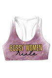 Bossy Women Rule Stella Seamless Racerback Sport Yoga Bra - Women - Pineapple Clothing
