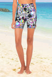 Brilliance Karen Colorful Bright Performance Yoga Biker Shorts - Women - Pineapple Clothing