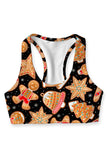Cookie Time Stella Black Seamless Racerback Sport Yoga Bra - Women - Pineapple Clothing