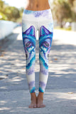 Dance with the Wolves Lucy Printed Performance Yoga Leggings - Women - Pineapple Clothing