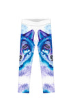 Dance with the Wolves Lucy White Printed Leggings - Girls - Pineapple Clothing