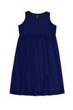 Deep Navy Stretchy Lace Empire Waist Sleeveless Mommy And Me Dress - Pineapple Clothing
