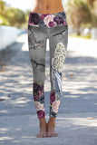 Duchess & Dragons Lucy Grey Printed Leggings - Women - Pineapple Clothing
