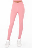 SEMI-ANNUAL SALE! Dusty Pink Cassi Mesh Pockets Workout Leggings Yoga Pants - Women - Pineapple Clothing