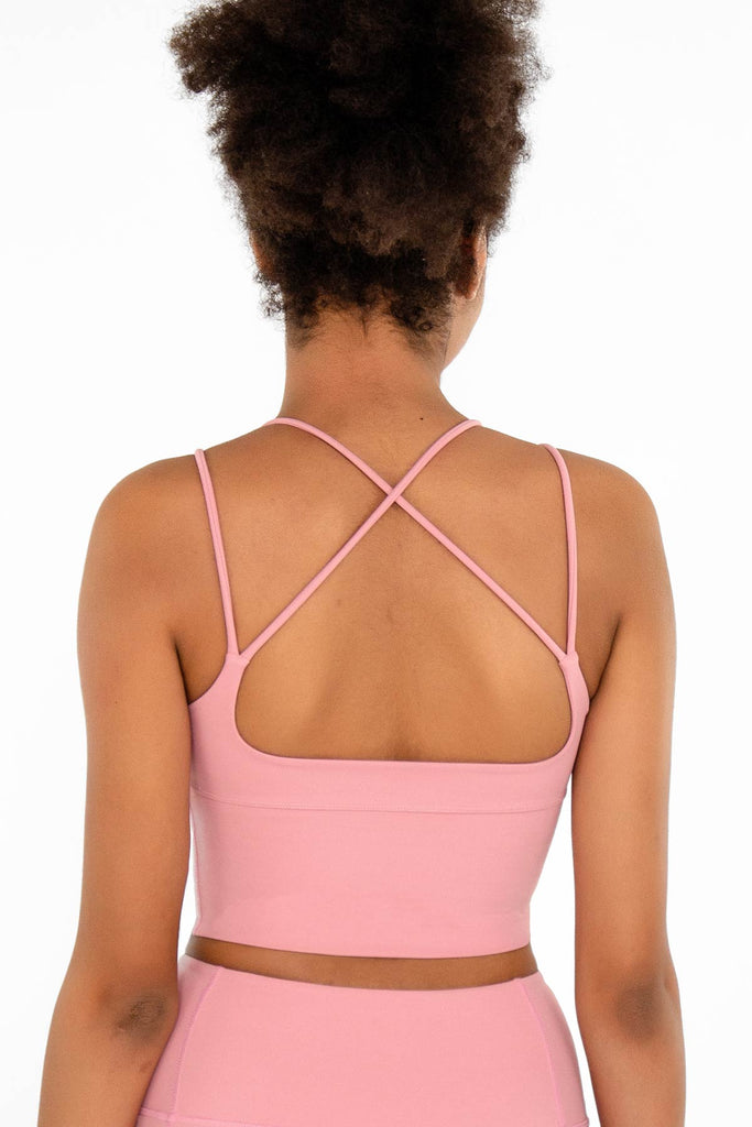 3 for $49! Dusty Pink Kelly Strappy Long Line Padded Sports Bra - Women - Pineapple  Clothing