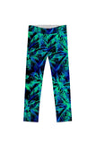 Electric Jungle Lucy Cute Navy Green Printed Legging - Girls - Pineapple Clothing