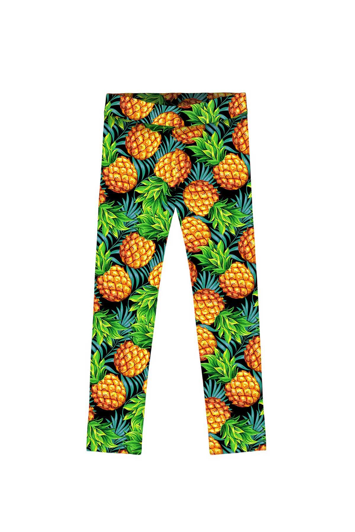 Endless Summer Lucy Green Pineapple Print Cute Leggings - Kids - Pineapple Clothing