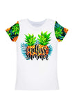 Endless Summer Zoe White Positive Quote Cute Designer T-Shirt - Kids - Pineapple Clothing