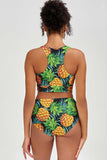 Endless Summer Cara Green High-Waist Hipster Bikini Bottom - Women - Pineapple Clothing