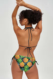 Endless Summer Sara Green Tropical Strappy Triangle Bikini Top - Women - Pineapple Clothing