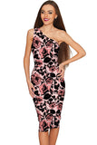 Flirty Girl Layla Pink Black Floral Print Cocktail Dress - Women - Pineapple Clothing