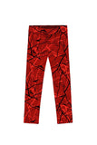 Full Moon Lucy Red Fall Halloween Print Cute Leggings - Kids - Pineapple Clothing