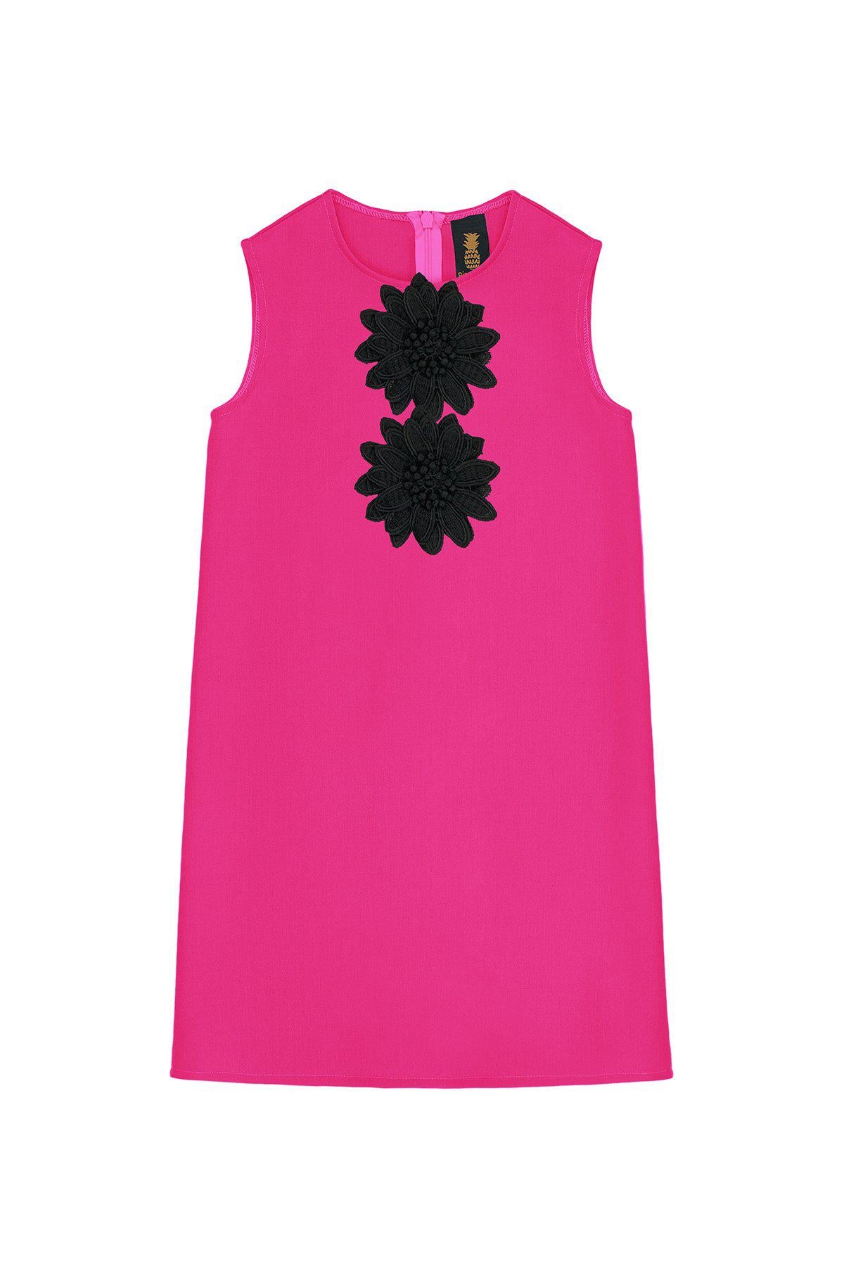 Pink Fuchsia Coral Cute A-line Shift Party Dress - Girls - Pineapple Clothing