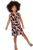 Flirty Girl Pink Black Floral Mommy and Me Dress - Pineapple Clothing