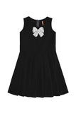 Black Fancy Fit & Flare Skater Christmas Party Dress - Girls - Pineapple Clothing