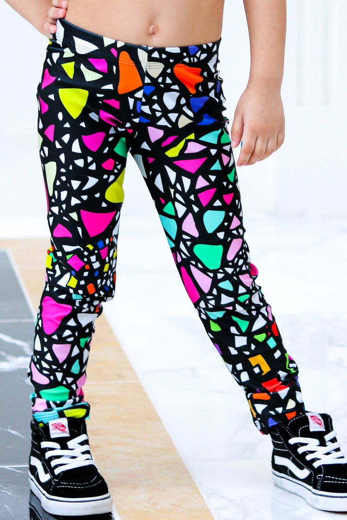Hollywood Sparkle Lucy Grey Stars Print Party Leggings - Kids - Pineapple  Clothing