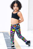 In a Joyful Mood Lucy Bold Printed Unique Leggings - Kids - Pineapple Clothing