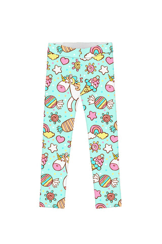 AAMILIFE Cute Girls Print Leggings Girl Clothes Kids Print Flower Skinny  Pencil Pants 
