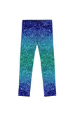 Ocean Drive Lucy Blue Glitter Print Leggings - Kids - Pineapple Clothing