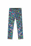Hollywood Sparkle Lucy Grey Stars Print Party Leggings - Kids - Pineapple Clothing