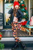 Cookie Time Lucy Black Cute Christmas Printed Leggings - Kids - Pineapple Clothing