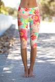 Good Idea Ellie Summer Performance Cropped Leggings Yoga Pants - Women - Pineapple Clothing